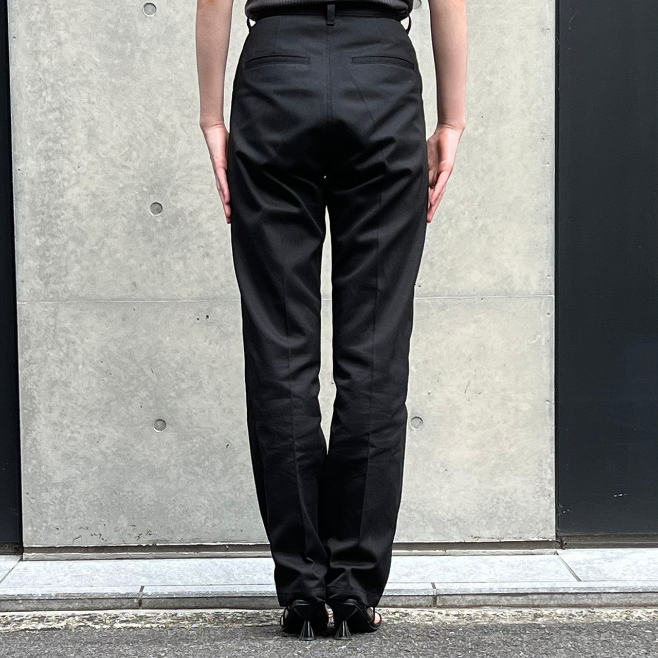 Long Zipper Straight Pants